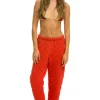 Sweatpants | Aviator Nation QUILTED SWEATPANTS - RED