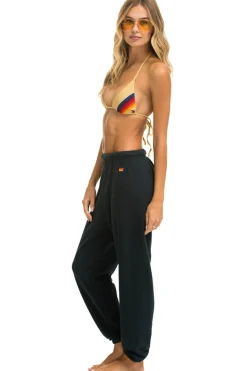 Sweatpants | Aviator Nation RAINBOW EMBROIDERY SWEATPANTS - CHARCOAL