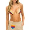 Shorts | Aviator Nation RAINBOW HEART STITCH LOUNGER SHORT - SAND