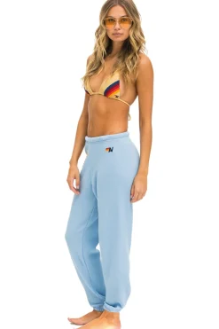 Sweatpants | Aviator Nation RAINBOW HEART STITCH SWEATPANTS - ICE