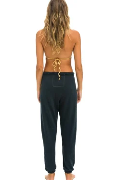 Sweatpants | Aviator Nation RAINBOW HEART STITCH SWEATPANTS - CHARCOAL