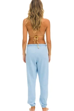 Sweatpants | Aviator Nation RAINBOW HEART STITCH SWEATPANTS - ICE