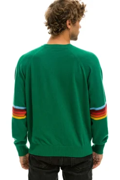 Sweatshirts | Aviator Nation RAINBOW STRIPE SLEEVE UNISEX CASHMERE LIGHT SWEATER - AMAZON
