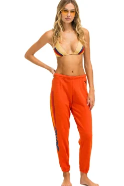 Sweatpants | Aviator Nation RIDE LOGO SWEATPANTS - ORANGE