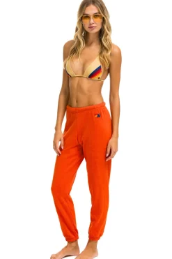 Sweatpants | Aviator Nation RIDE LOGO SWEATPANTS - ORANGE