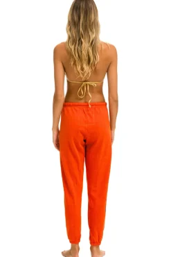 Sweatpants | Aviator Nation RIDE LOGO SWEATPANTS - ORANGE