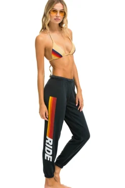 Sweatpants | Aviator Nation RIDE LOGO WHITE SWEATPANTS - CHARCOAL