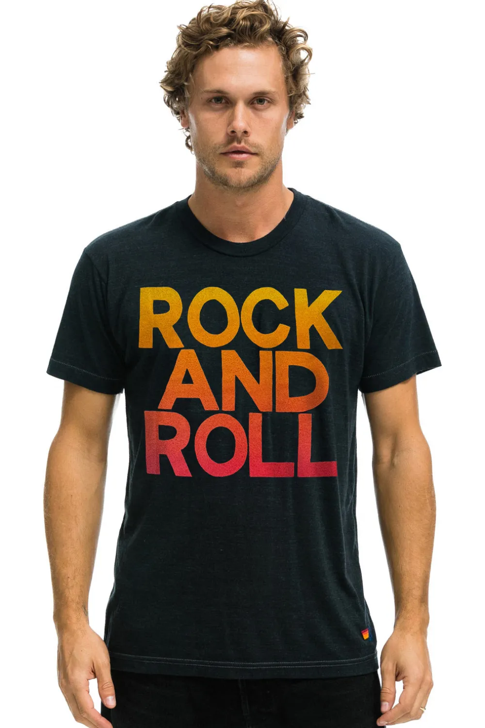 Tees | Tees | Aviator Nation ROCK & ROLL FADE TEE - CHARCOAL
