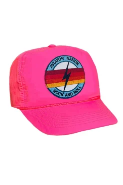 Trucker Hats | Trucker Hats | Aviator Nation ROCK AND ROLL BOLT - VINTAGE NYLON TRUCKER HAT VINTAGENYLONTRUCKERHAT