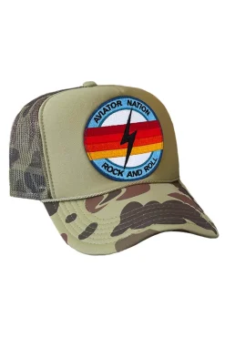 Trucker Hats | Trucker Hats | Aviator Nation ROCK AND ROLL BOLT VINTAGE TRUCKER HAT {{threshold-message}}
