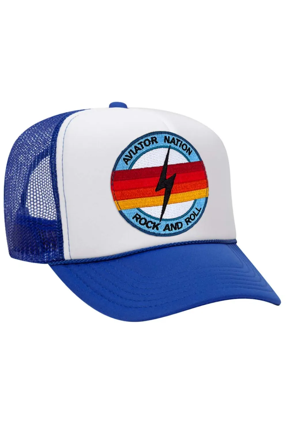 Trucker Hats | Trucker Hats | Aviator Nation ROCK AND ROLL BOLT VINTAGE TRUCKER HAT {{threshold-message}}","qty":0,"threshold":"Soldout","operator":"<="},{"msg":"{{location-name}}-{{threshold-message}}","qty":4,"threshold":"Lowstock","operator":"<="},{"msg":"{{location-name}}-{{threshold-message}}","qty":5,"threshold":"Highstock","operator":