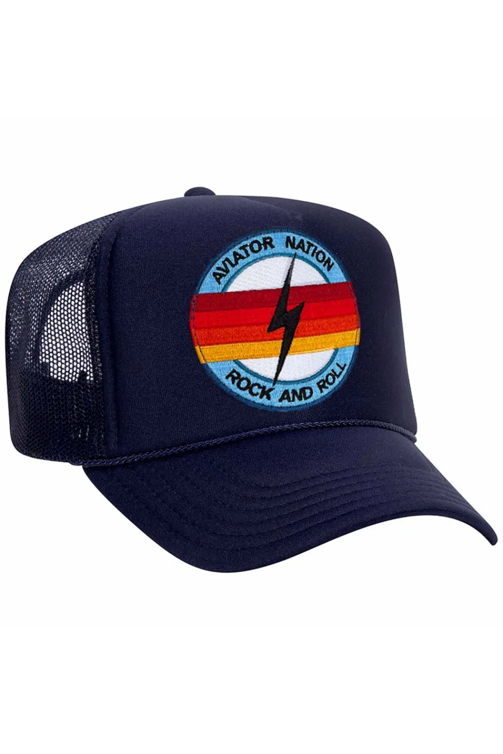 Trucker Hats | Trucker Hats | Aviator Nation ROCK AND ROLL BOLT VINTAGE TRUCKER HAT {{threshold-message}}","qty":0,"threshold":"Soldout","operator":"<="},{"msg":"{{location-name}}-{{threshold-message}}","qty":4,"threshold":"Lowstock","operator":"<="},{"msg":"{{location-name}}-{{threshold-message}}","qty":5,"threshold":"Highstock","operator":
