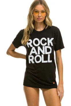 Tees | Tees | Aviator Nation ROCK AND ROLL TEE - BLACK