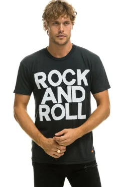Tees | Tees | Aviator Nation ROCK AND ROLL TEE - CHARCOAL
