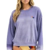 Sweatshirts | Sweatshirts | Aviator Nation RUGBY STITCH RELAXED CREW SWEATSHIRT - FADED GRAPE FADEDGRAPE