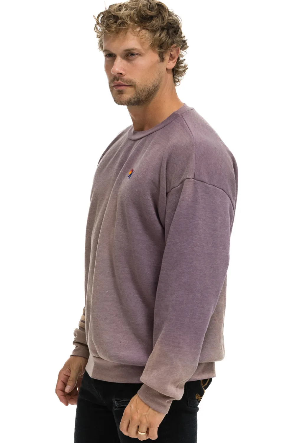 Sweatshirts | Sweatshirts | Aviator Nation RUGBY STITCH RELAXED CREW SWEATSHIRT - FADED MOCHA FADEDMOCHA