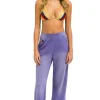 Sweatpants | Aviator Nation RUGBY STITCH WIDE LEG POCKET SWEATPANTS - FADED GRAPE FADEDGRAPE