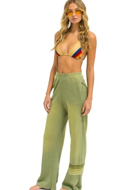 Sweatpants | Aviator Nation RUGBY STITCH WIDE LEG POCKET SWEATPANTS - FADED ARMY FADEDARMY