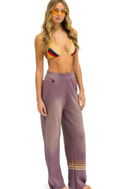 Sweatpants | Aviator Nation RUGBY STITCH WIDE LEG POCKET SWEATPANTS - FADED MOCHA FADEDMOCHA