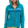 Hoodies | Collab Merchandise | Aviator Nation SHARK WEEK 2024 ZIP HOODIE - TEAL