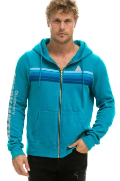 Hoodies | Collab Merchandise | Aviator Nation SHARK WEEK 2024 ZIP HOODIE - TEAL