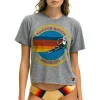 Boyfriend Tees | Aviator Nation SIGNATURE ASPEN  BOYFRIEND TEE - HEATHER GREY HEATHERGREY