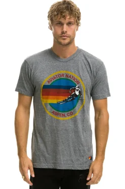 Tees | Tees | Aviator Nation SIGNATURE ASPEN TEE - HEATHER GREY HEATHERGREY