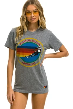 Tees | Tees | Aviator Nation SIGNATURE ASPEN TEE - HEATHER GREY HEATHERGREY