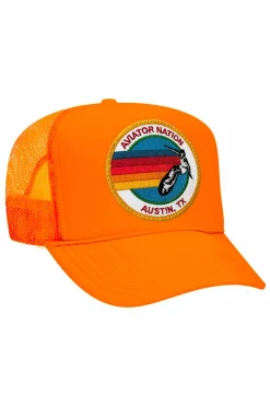 Trucker Hats | Trucker Hats | Aviator Nation SIGNATURE AUSTIN TRUCKER HAT sick!Allofourproductsgothroughanintensebreaking-downprocessthatgivesthemavintagefeelyou'lllovebecauseit'sbrokeninfromdayoneofwearingit.Allofourhatsareadjustable!