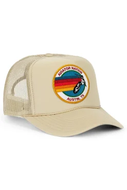 Trucker Hats | Trucker Hats | Aviator Nation SIGNATURE AUSTIN TRUCKER HAT sick!Allofourproductsgothroughanintensebreaking-downprocessthatgivesthemavintagefeelyou'lllovebecauseit'sbrokeninfromdayoneofwearingit.Allofourhatsareadjustable!