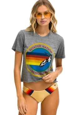 Boyfriend Tees | Tees | Aviator Nation SIGNATURE BOYFRIEND TEE - HEATHER GREY HEATHERGREY