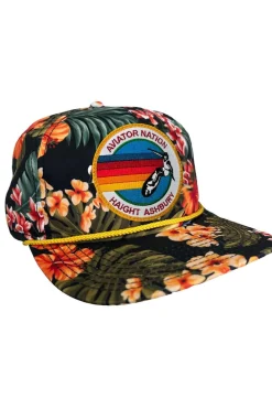 Trucker Hats | Trucker Hats | Aviator Nation SIGNATURE HAIGHT ASHBURY - VINTAGE SAFARI TWILL LOW RISE TRUCKER VINTAGESAFARITWILLLOWRISETRUCKER