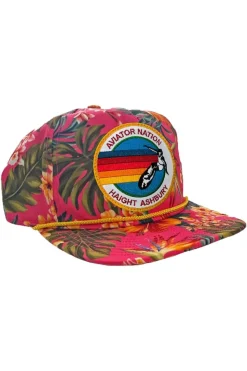 Trucker Hats | Trucker Hats | Aviator Nation SIGNATURE HAIGHT ASHBURY - VINTAGE SAFARI TWILL LOW RISE TRUCKER VINTAGESAFARITWILLLOWRISETRUCKER