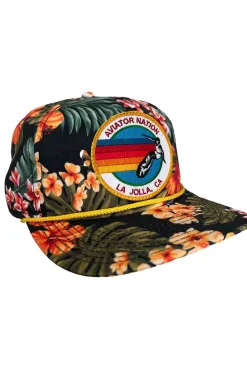 Trucker Hats | Trucker Hats | Aviator Nation SIGNATURE LA JOLLA VINTAGE SAFARI TWILL LOW RISE TRUCKER VINTAGESAFARITWILLLOWRISETRUCKERHATSAviatorNationBLACK