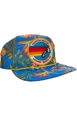 Trucker Hats | Trucker Hats | Aviator Nation SIGNATURE LAGUNA BEACH - VINTAGE SAFARI TWILL LOW RISE TRUCKER VINTAGESAFARITWILLLOWRISETRUCKER