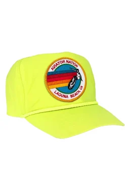 Trucker Hats | Trucker Hats | Aviator Nation SIGNATURE LAGUNA BEACH VINTAGE NYLON TRUCKER HAT