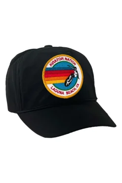 Trucker Hats | Trucker Hats | Aviator Nation SIGNATURE LAGUNA BEACH VINTAGE NYLON TRUCKER HAT