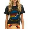Boyfriend Tees | Aviator Nation SIGNATURE MALIBU BOYFRIEND TEE - CHARCOAL