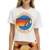 Boyfriend Tees | Aviator Nation SIGNATURE MALIBU BOYFRIEND TEE - WHITE