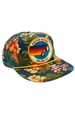 Trucker Hats | Trucker Hats | Aviator Nation SIGNATURE MALIBU VINTAGE SAFARI TWILL LOW-RISE TRUCKER