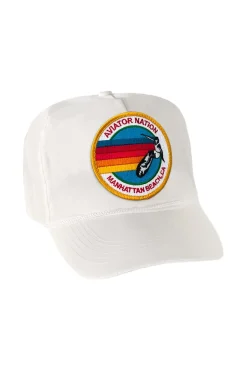 Trucker Hats | Trucker Hats | Aviator Nation SIGNATURE MANHATTAN BEACH VINTAGE NYLON TRUCKER HAT