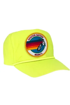 Trucker Hats | Trucker Hats | Aviator Nation SIGNATURE MIAMI VINTAGE NYLON TRUCKER HAT