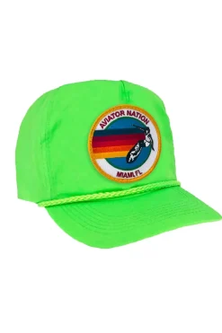 Trucker Hats | Trucker Hats | Aviator Nation SIGNATURE MIAMI VINTAGE NYLON TRUCKER HAT