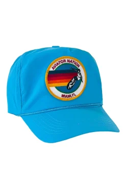 Trucker Hats | Trucker Hats | Aviator Nation SIGNATURE MIAMI VINTAGE NYLON TRUCKER HAT