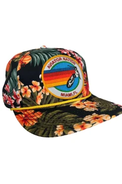 Trucker Hats | Trucker Hats | Aviator Nation SIGNATURE MIAMI VINTAGE SAFARI TRUCKER HAT VINTAGESAFARITWILLLOWRISETRUCKERHATSAviatorNationBLACK