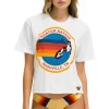 Boyfriend Tees | Aviator Nation SIGNATURE NASHVILLE BOYFRIEND TEE - WHITE
