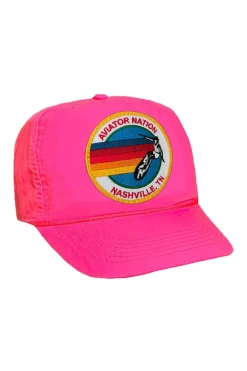 Trucker Hats | Trucker Hats | Aviator Nation SIGNATURE NASHVILLE VINTAGE NYLON TRUCKER HAT {{threshold-message}}