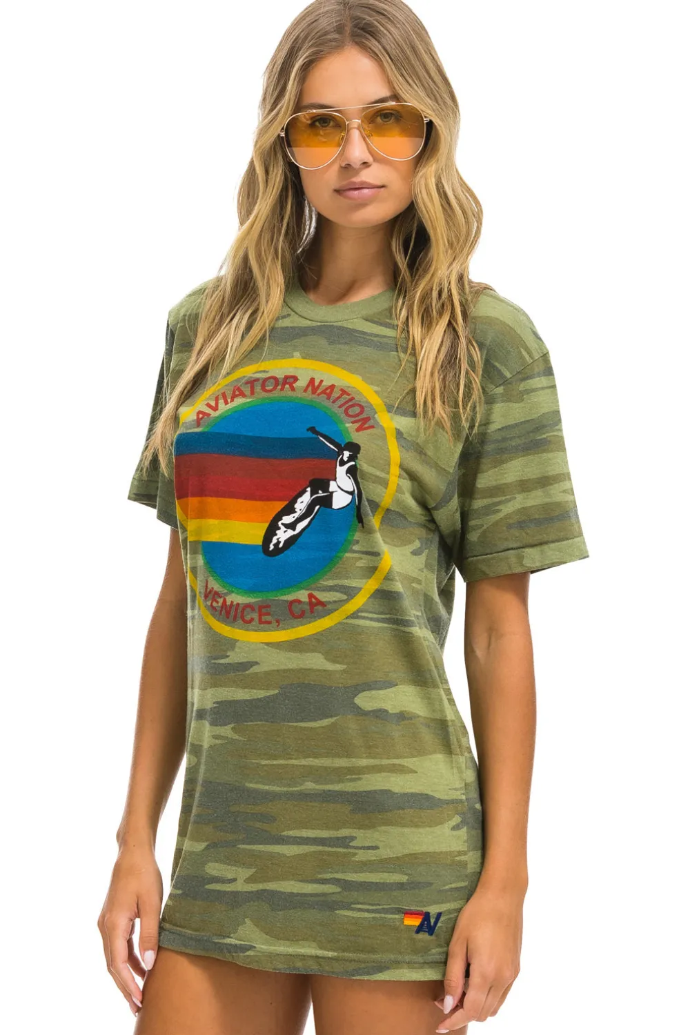Tees | Tees | Aviator Nation SIGNATURE TEE - CAMO
