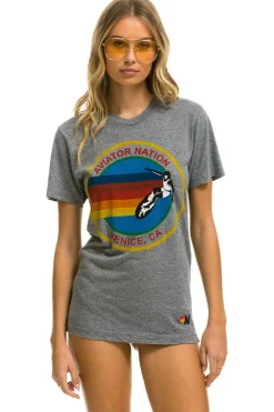 Tees | Tees | Aviator Nation SIGNATURE TEE - HEATHER GREY HEATHERGREY