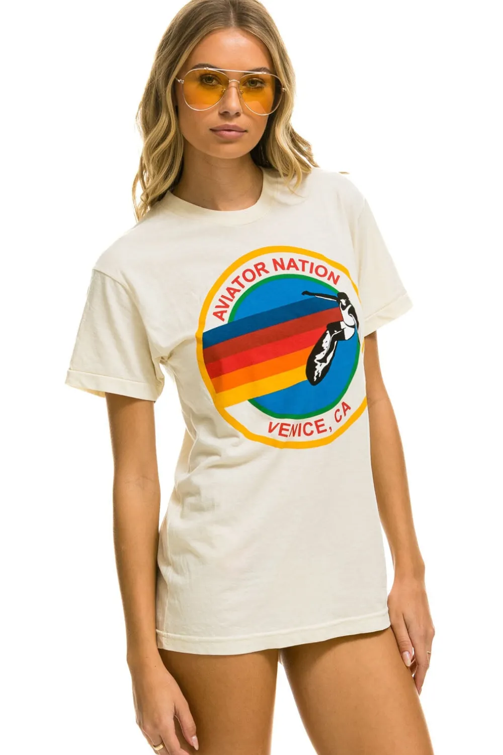 Tees | Tees | Aviator Nation SIGNATURE TEE - VINTAGE WHITE VINTAGEWHITE